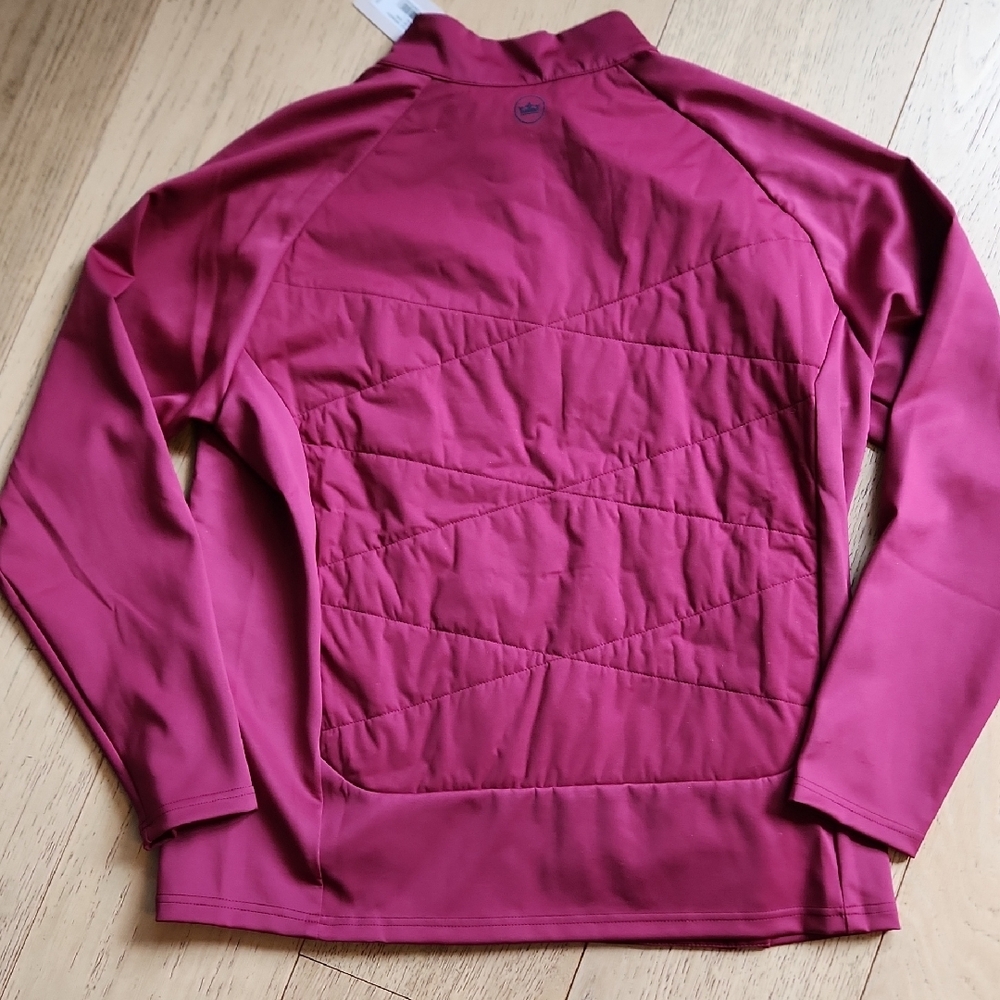 Peter Millar Merge Hybrid Jacket In Pomegranate - Picture 10 of 13